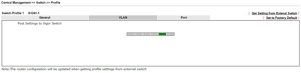 a screenshot of DrayOS SWM VLAN settings